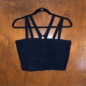 Bebe Black Women's Top & Skirt